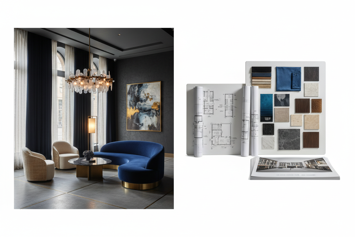 Boutique Hotel Lobby - Commercial Interior Design