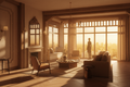 Golden Hour Exterior — Interior Design Concept