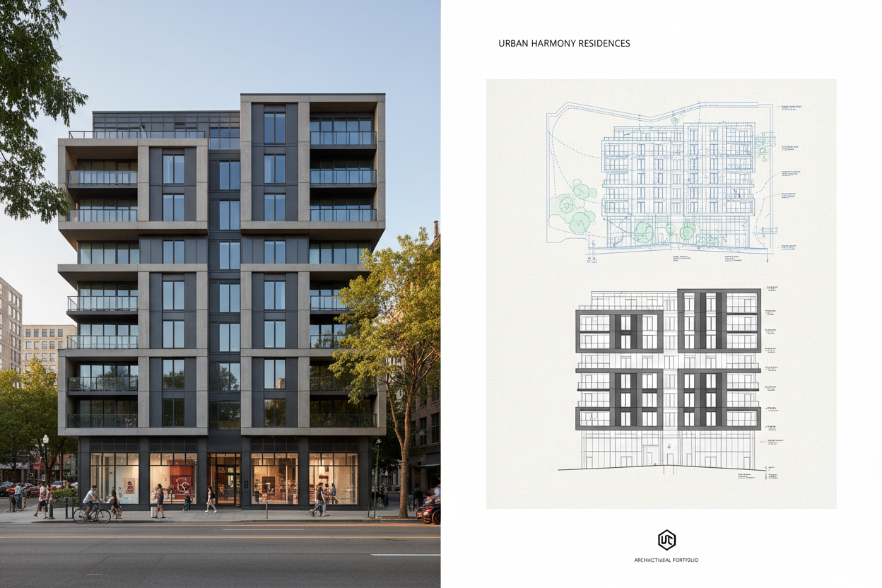 Urban Mixed-Use Tower - Commercial Architecture